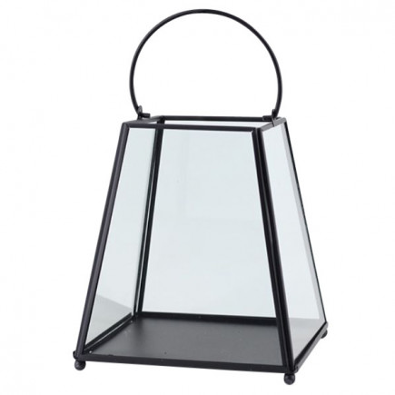 LATARENKA METALOWA STOŻKOWA 17X17X19,5 CM