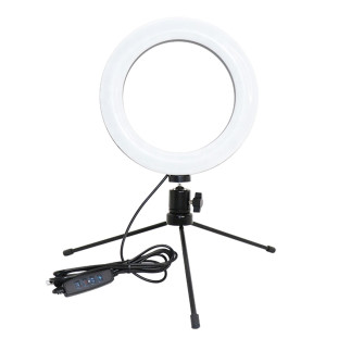 Lampa pierścieniowa LED 16cm z regulacją statywu Zd67b - EAN: 5907621824433
