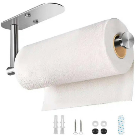 Ag883a wieszak na ręcznik papierowy       srebrny