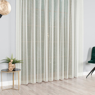 Firanka fantazyjna,wysokość 330cm, kolor 012 kremowy