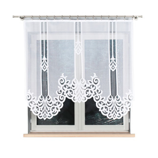 Aralia panel żakardowy gotowy, szerokość 160 x wysokość 140cm, kolor 001 biały