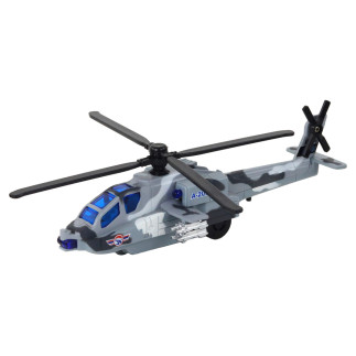 Helikopter wojskowy śmigłowiec militarny aluminiowy mix  dźwięk światła