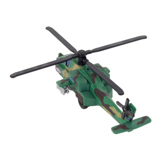 Helikopter wojskowy śmigłowiec militarny aluminiowy mix  dźwięk światła