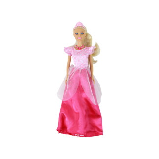 Lalka Anlily Księżniczka z Blond Włosami i Różową Suknią w Tiara - EAN 5905884455098