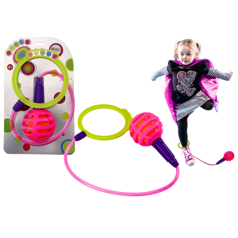Skakanka Skipper Hula Hop na Nogi Różowa z Diodami LED EAN: 5905991020387 Skakanka Skipper Hula Hop na Nogi Różowa z Diodami LED EAN: 5905991020387