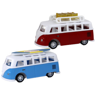 Kampery autobusy z napędem frykcyjnym 1:87 - zestaw 4 sztuki EAN: 5905679078570