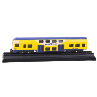 Kolekcjonerski Pociąg Żółto-Niebieski Metalowy 1:48 EAN: 5905991022855