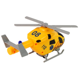 Helikopter ratunkowy ambulans żółty dźwięk światła śmigła