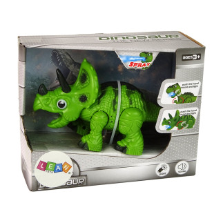 Interaktywny dinozaur triceratops para wodna dźwięk zielony