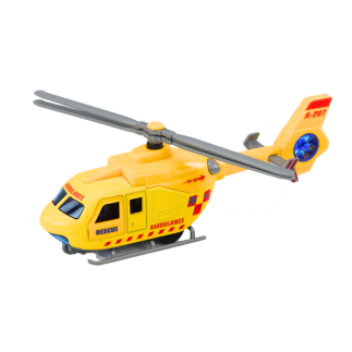 Helikopter Ratunkowy Policji i Straży Pożarnej Metalowy z Otwieranymi Drzwiami EAN: 5905991019626