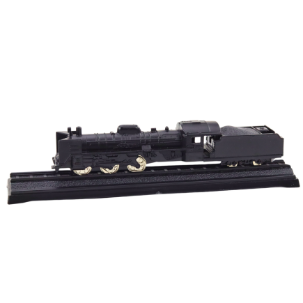 Kolekcjonerski model pociągu z wagonem i lokomotywą 1:48 metalowy czarny EAN: 5905991019664