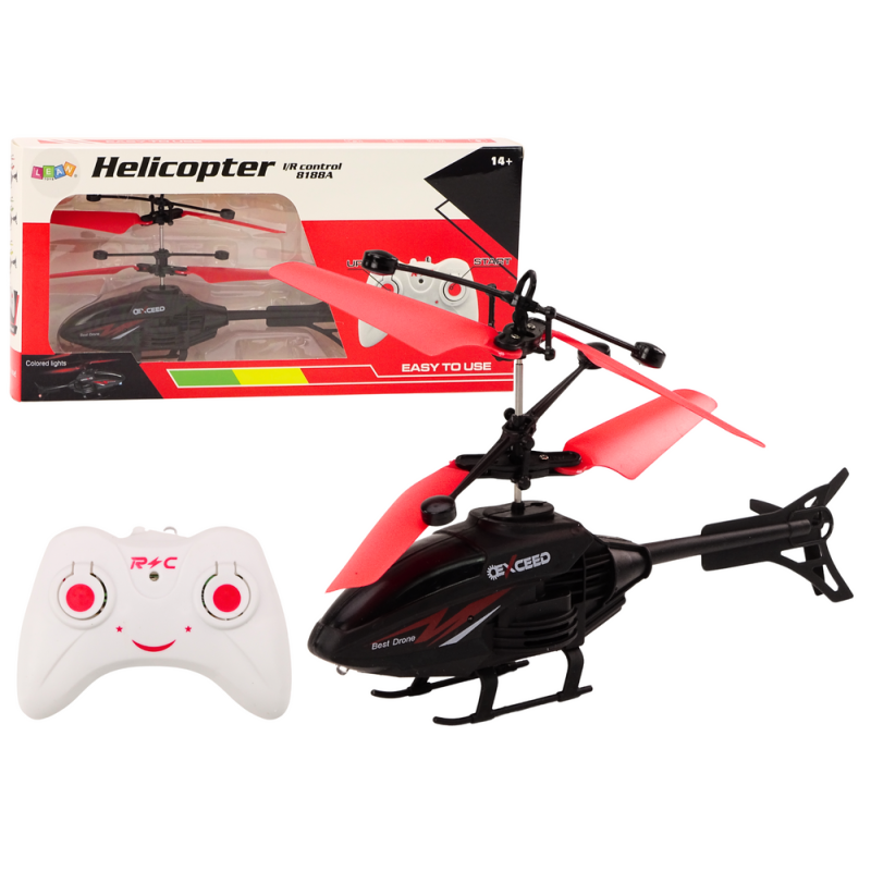 Helikopter Zdalnie Sterowany RC Żyroskop Czerwony EAN: 5905991017844