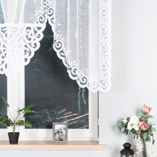 Rozalia firanka żakardowa gotowa 250x120cm biały EAN: 5907693234895