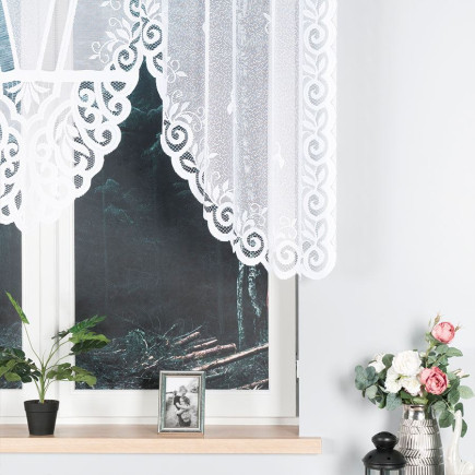 Rozalia firanka żakardowa gotowa 250x120cm biały EAN: 5907693234895