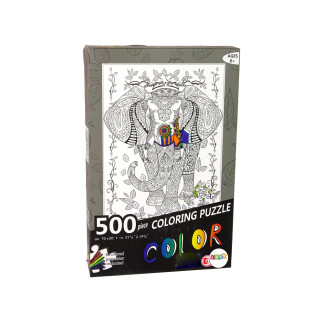 Puzzle do kolorowania 500 elementów słoń