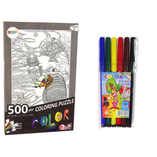 Puzzle do kolorowania 500 elementów ryby ocean