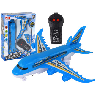 Samolot zdalnie sterowany r/c światła niebieski diy