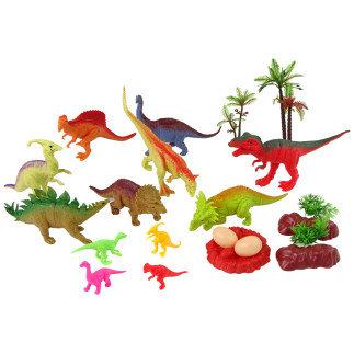 Zestaw figurek dinozaurów z akcesoriami 21 sztuk EAN: 5905515355520