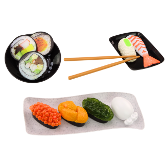 Zestaw do sushi akcesoria krewetki dla dzieci zabawkowy 22 ele.