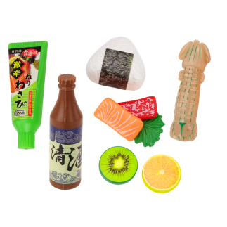 Zestaw do sushi akcesoria krewetki dla dzieci zabawkowy 22 ele.