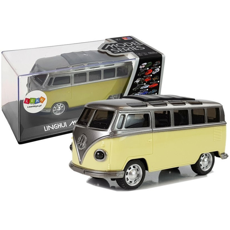 Autobus resorak z naciągiem żółty ze światłami i dźwiękiem EAN: 5905323219045 Autobus resorak z naciągiem żółty ze światłami i dźwiękiem EAN: 5905323219045