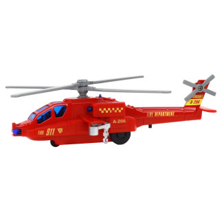 Helikopter śmigłowiec aluminiowy ratunkowy z napędem mix dźwięk światła