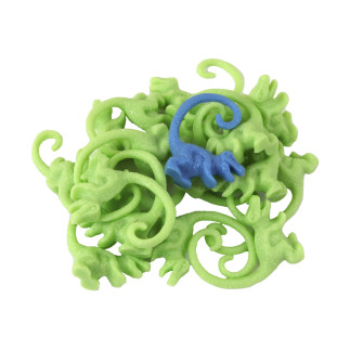 Gra zręcznościowa rodzinna spadające dinozaury wieża patyczki