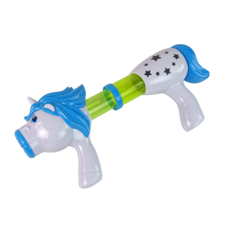 Pistolet wyrzutnia na miękkie kulki Jednorożec Niebieski Różowy EAN: 5905214974497