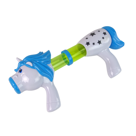 Pistolet wyrzutnia na miękkie kulki Jednorożec Niebieski Różowy EAN: 5905214974497