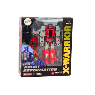 Robot-helikopter 2w1 transformacja x-warrior czerwony