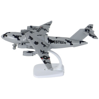 Samolot szary wojskowy moro united figurka  hw-605
