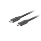 Lanberg kabel usb-c m/m 3.2 gen2 1m 10gb/s pd100w ca-cmcm-32cu-0010-bk