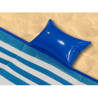 Ag366a mata plażowa z poduszką zielona