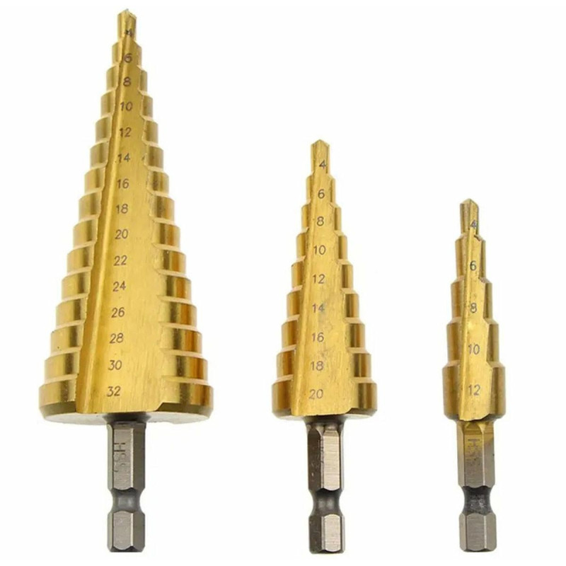 Wiertła stożkowe Nz16 zestaw 4-32mm EAN: 5907621832865