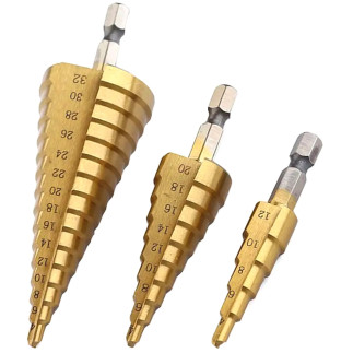 Wiertła stożkowe Nz16 zestaw 4-32mm EAN: 5907621832865