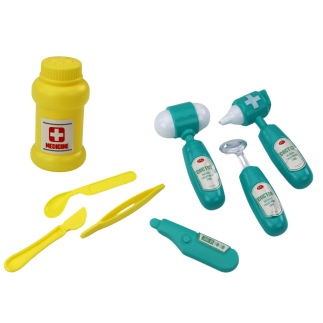 Zestaw lekarski doktor w torebce na sznurku turkusowy