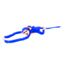 Maskotka pluszowa małpka z dzieckiem niebieska 70 cm EAN: 5905884451427