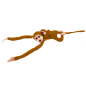Pluszowa małpka z dzieckiem ciemno brązowa 70 cm - ean: 5905884451519