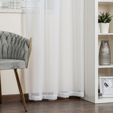 Etamina firana gotowa na taśmie 140x250cm kolor biały EAN: 5907693245143