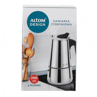 KAWIARKA STALOWA 200ML (NA 4 FILIŻANKI)
