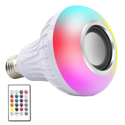 Zd7g żarówka kolorowa led rgb bt głośnik