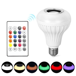 Zd7g żarówka kolorowa led rgb bt głośnik
