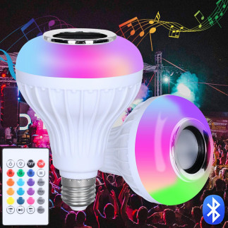 Zd7g żarówka kolorowa led rgb bt głośnik