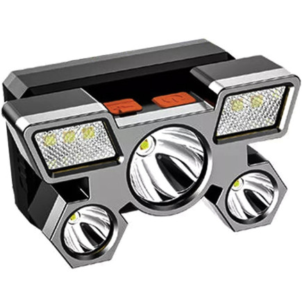 ZD85 Latarka czołowa 9x LED z EAN: 5907621830960 - Mocne światło, idealna do campingu i aktywności na świeżym powietrzu.
