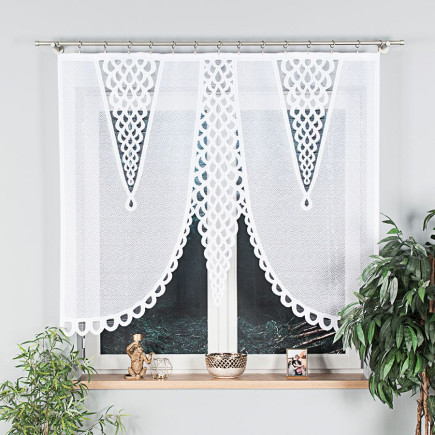 Eryka panel żakardowy gotowy, szerokość 160 x wysokość 140cm, kolor 001 biały