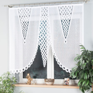 Eryka panel żakardowy gotowy, szerokość 160 x wysokość 140cm, kolor 001 biały
