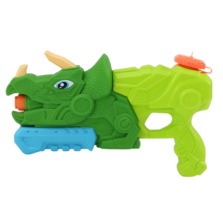 "Dinozaur Triceratops - Pistolet na wodę Zielony 1000 ml, zasięg 7m - EAN: 5905991006688"