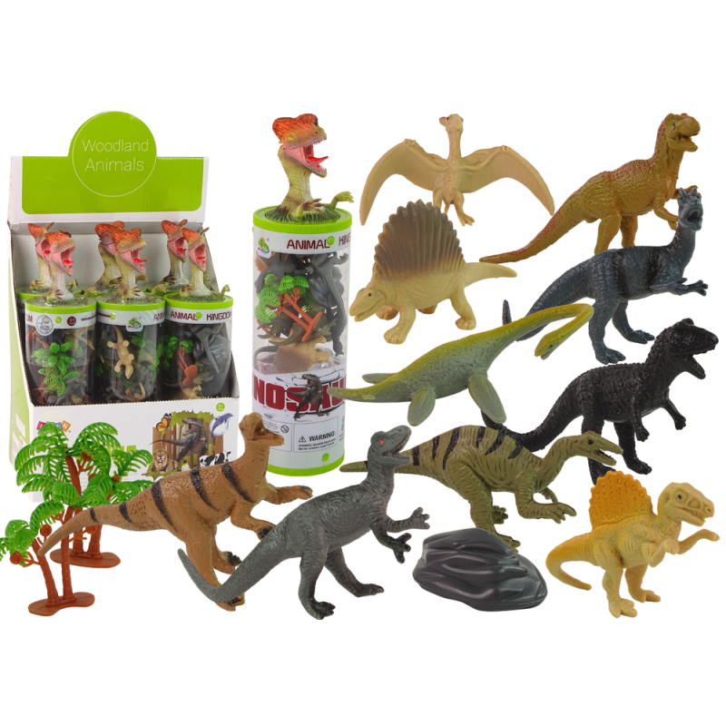 Zestaw figurek Dinozaury w tubie z akcesoriami 12 el. EAN: 5905323213937