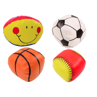 Miękkie Piłki Sportowe - Koszykówka, Rugby, Piłka Nożna, Baseball Zestaw 4el. - EAN: 5905991020370