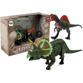 Zestaw figurek dinozaur spinosaurus, triceratops